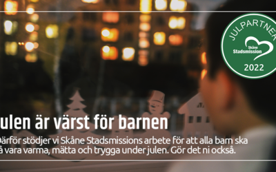 Vi stödjer Skånes Stadsmission för barnens skull